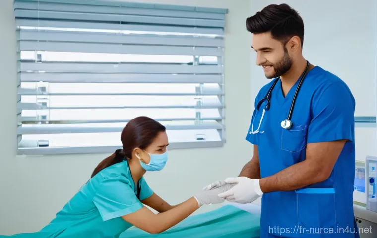 간호사와 환자 간의 의사소통 방법 - **Prompt:** A compassionate female nurse, dressed in clean, light-colored scrubs, is sitting at eye ... 간호사와 환자 간의 의사소통 방법 - **Prompt:** A compassionate female nurse, dressed in clean, light-colored scrubs, is sitting at eye ...